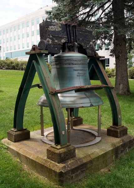 Liberty Bell Reproduction 2001 Located State Capitol Grounds Augusta Usa — Stock Fotó