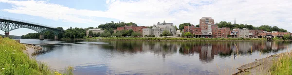 Waterfront Historic Downtown Kennebec River Augusta Usa Julio 2020 —  Fotos de Stock