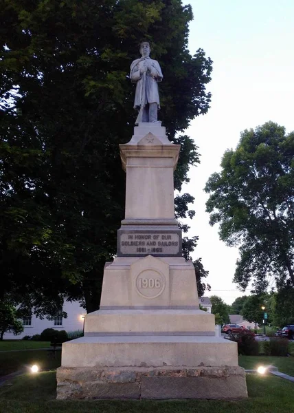 Monument Voor Soldaten Zeilers Van Unie Memorial Park Opgericht 1906 — Stockfoto