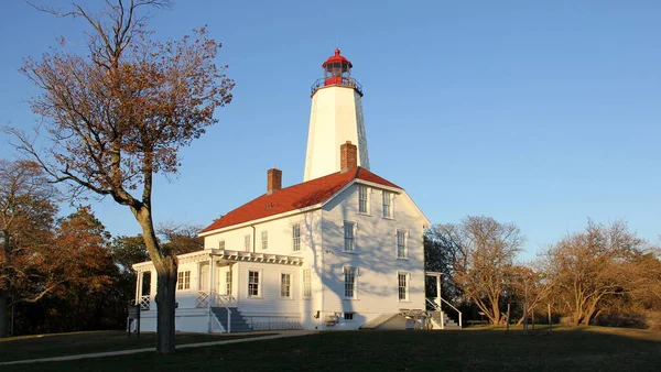 Sandy Hook Lighthouse Der Älteste Funktionierende Leuchtturm Der Vereinigten Staaten — Stockfoto