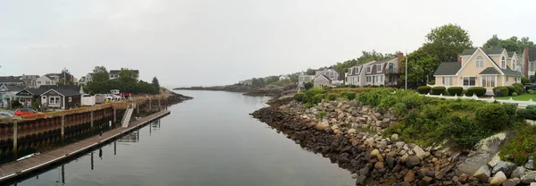 Utlopp Till Havet Från Marinan Och Fiskehamnen Vid Perkins Cove — Stockfoto