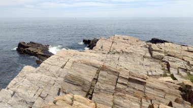 Fort Williams, Cape Elizabeth, ME, ABD 'deki sahil kaya oluşumları - 25 Temmuz 2020