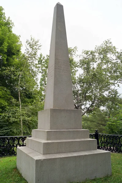 Mausoleo Memorial Enoch Lincoln Gobernador Maine 1827 1829 Capitol Park — Foto de Stock