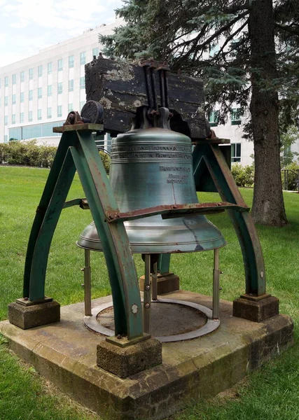 Liberty Bell Reproduction 2001 Located State Capitol Grounds Augusta Usa — Stock Fotó