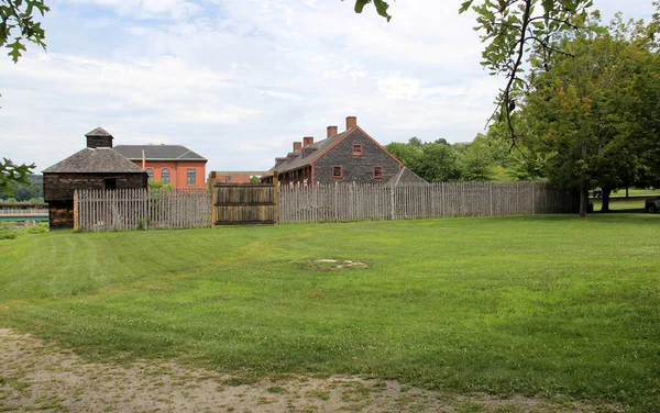 Old Landmark Fort Western Former British Colonial Outpost Head Navigation — Stock Photo, Image