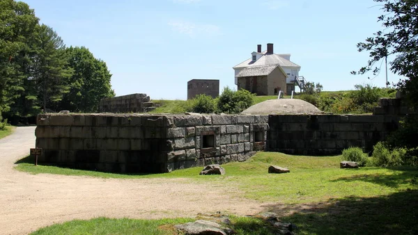 Fort Mcclary Nin Arka Kalesi Yüzyıl Boyunca Portsmouth New Hampshire — Stok fotoğraf