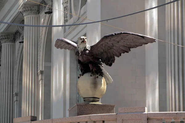 Águila Americana Esculpida Grand Central Esquina Vanderbilt Avenue East 42Nd — Foto de Stock