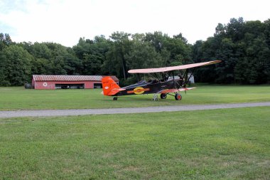 Eski Rhinebeck Havacılık Müzesi, Rhinebeck, New York, ABD - 15 Ağustos 2020