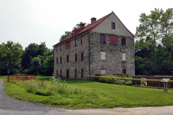 Colonial Industrial Quarter Historic Wash House Early Moravian Industrial Park — Stock Photo, Image