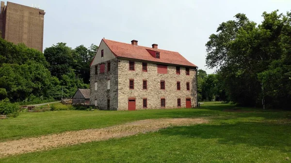 Colonial Industrial Quarter Historic Wash House Early Moravian Industrial Park — Stock fotografie