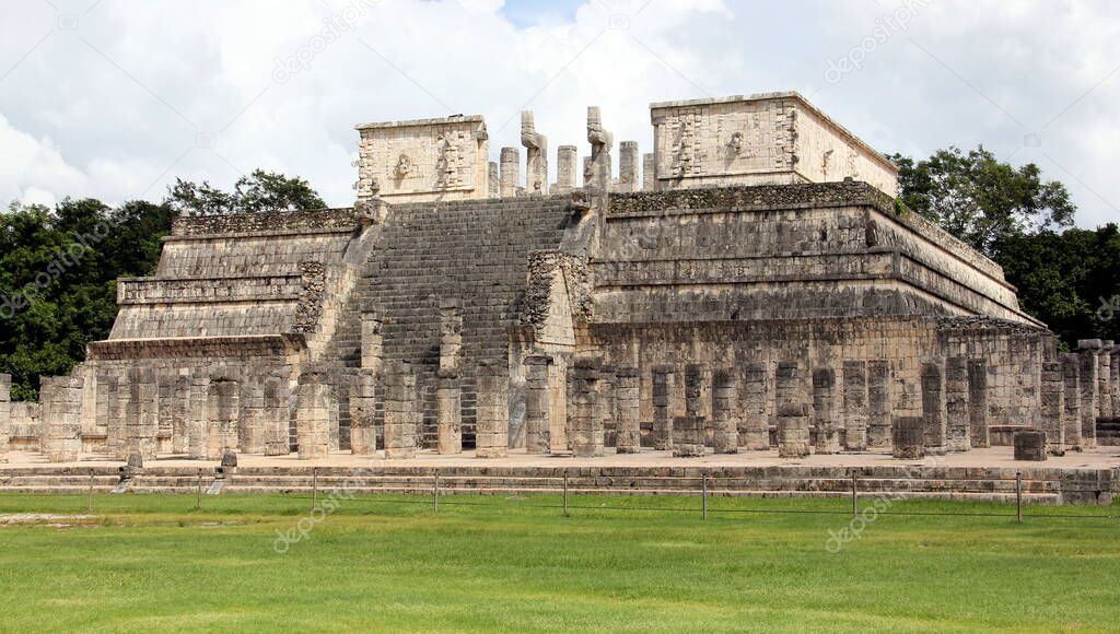Temple of the Warriors, Chichen-Itza, Yucatan, Mexico - September 30, 2020