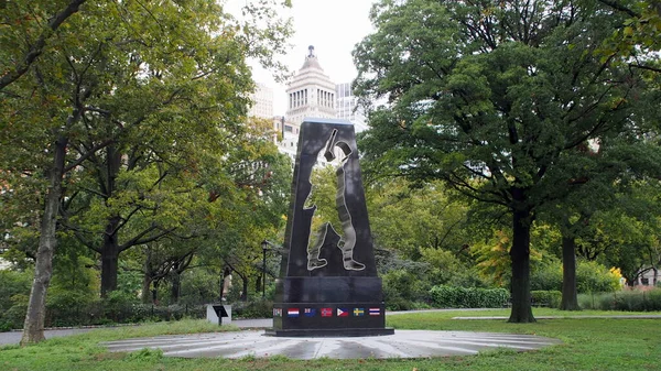 Koreanisches Kriegsdenkmal Battery Park Universal Soldier New York Usa Oktober — Stockfoto