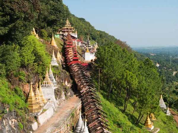 The landscape of Pindaya Cave that contains more than 8000 Buddh