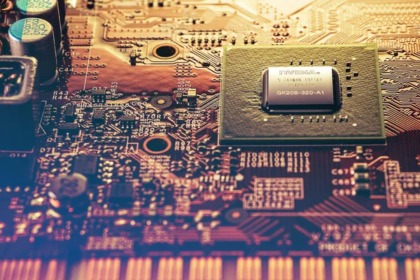 Nvidia VGA chip graficzny ustawiony na karcie VGA, które sprzedają na rynku — Zdjęcie stockowe