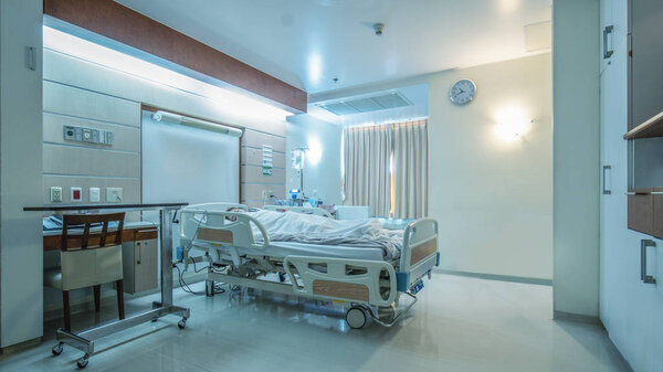 hospital recovery patient single room with fully furnished with 