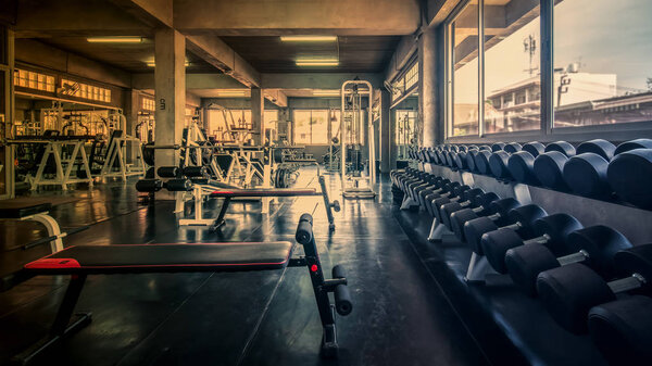 interior of gym