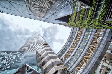 centra skycrapers iş ve ticari bina görünümü