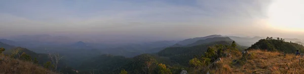 Panoramic landscape of Doi Chang — Stock Photo, Image