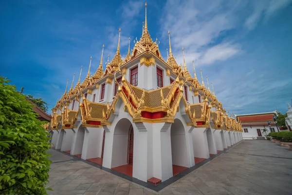 A part of Loha prasat, Buddhist complex tower, at Wat Ratchanadd — Stock Photo, Image