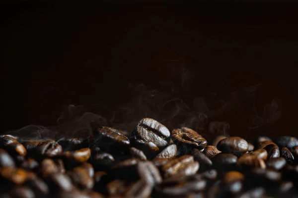 Gros plan fond de grains de café arabica — Photo