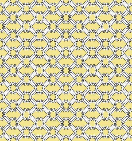 黄色の背景に抽象的なシームレスパターン ベクトル — ストック写真