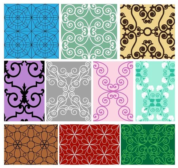 Set of decorative patterns — Stock Photo, Image