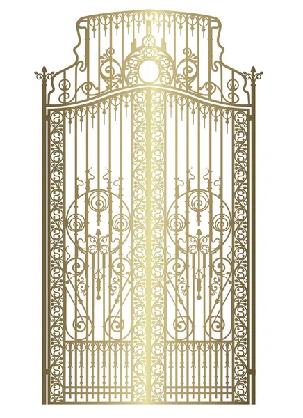 Forged iron gate — Stockfoto