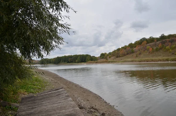 Herfst Aan Oevers Van Southern Bug River — Stockfoto