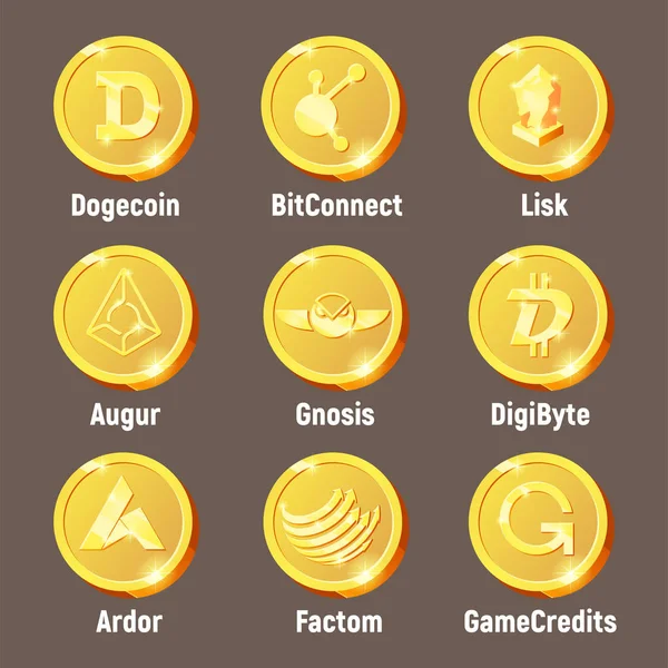Cripto Döviz altın logo paralar
