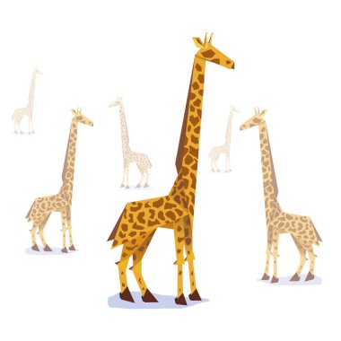 Kağıt origami zürafa