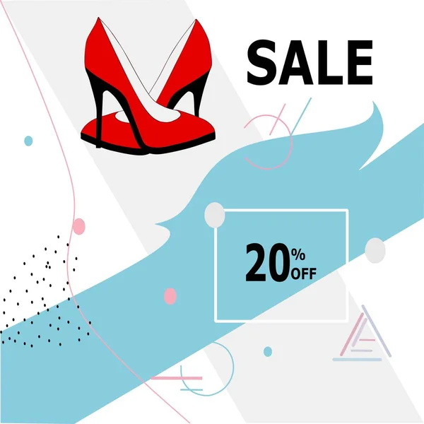 High Heels Vektor Banner Poster Web Vorlagen Für Unternehmen Online — Stockfoto