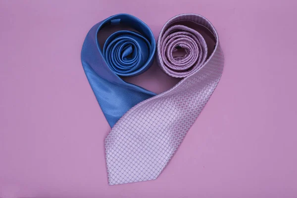 Cravate Deux Hommes Symbole Amour Entre Les Hommes — Photo