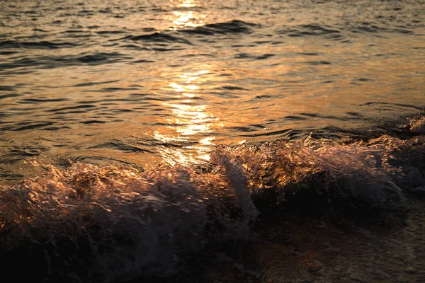 Onda Mar Pôr Sol — Fotografia de Stock