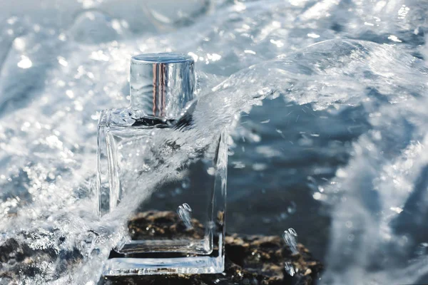 Frasco Perfume Salpicaduras Agua — Foto de Stock