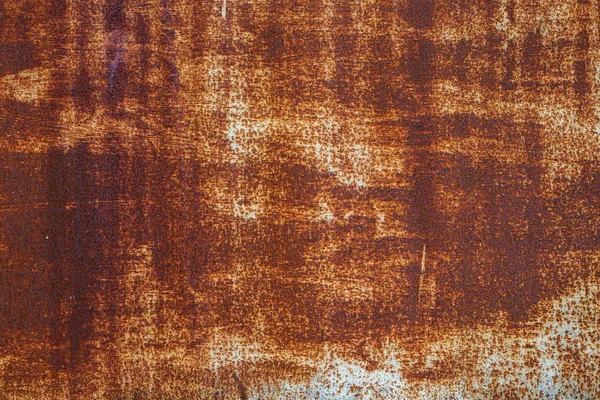 Brown Grunge Rust Stain Texture Rusty Iron Wall — Stock Photo, Image