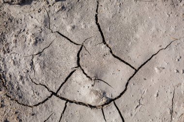 Kuru toprak arka plan. Kırık toprak arka plan. Toprak doku. 