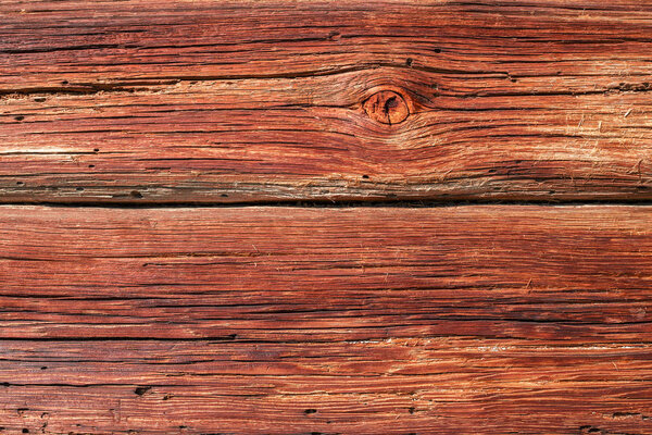 Old wooden background with a texture of cracks and scratches