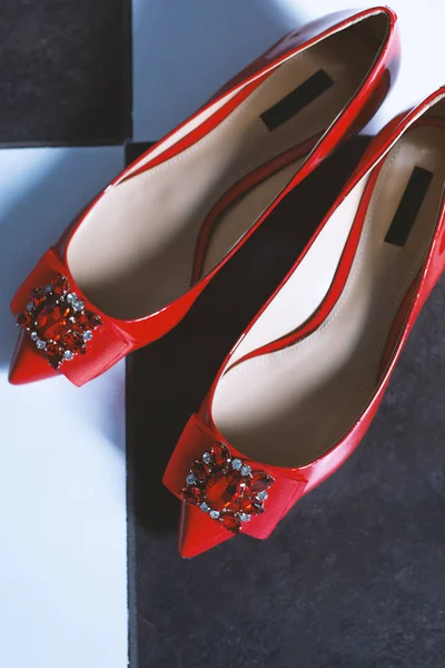 Fashion Red Stylish Shoes — Stock Photo, Image