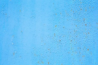 Mavi boyalı demir, eski metal yüzey arka plan doku