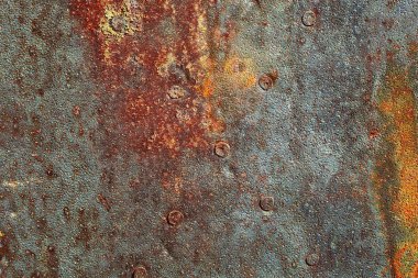 Paslı demir doku. Arka plan ve paslı dokusuna vintage renk ve vintage tarzı ile demir.