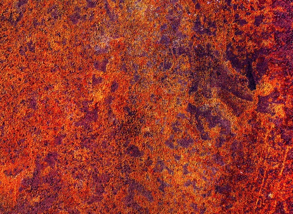 Brown Grunge Rust Stain Texture Rusty Iron Wall — Stock Photo, Image