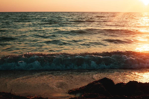 Морской Пейзаж Заката — стоковое фото
