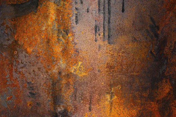 Sheet Old Iron Covered Rust — Stock Photo, Image