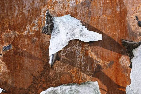 古い金属鉄錆背景と質感は 金属腐食のテクスチャ — ストック写真