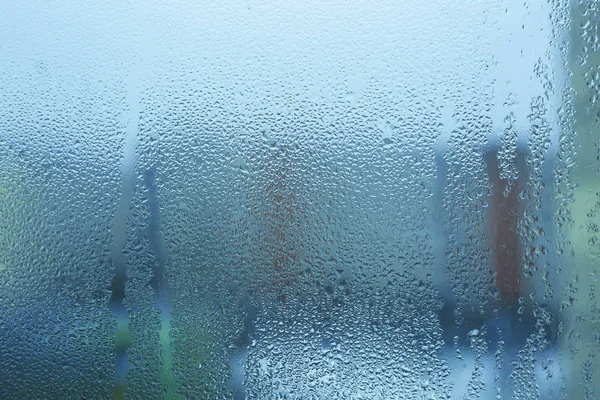 Misted Wet Window Glass Background Texture — Stock Photo, Image