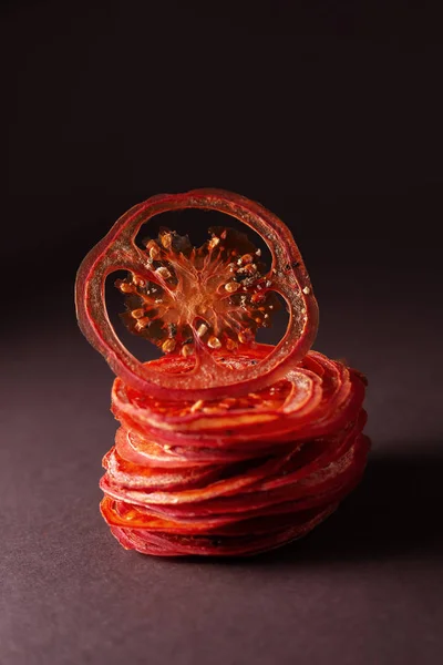 Dried Tomato Slices Chips — Stock Photo, Image