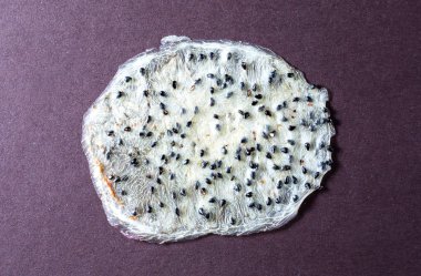 kahverengi kurutulmuş pitaya dilimleri 