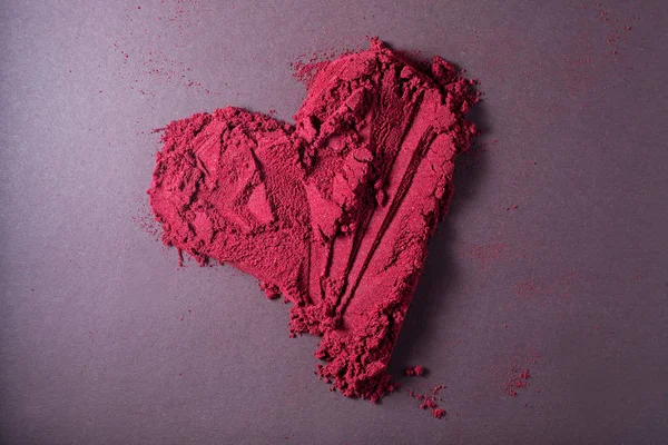 red powder heart. valentines day symbol