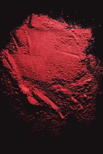 Polvo Rojo Sobre Fondo Negro — Foto de Stock