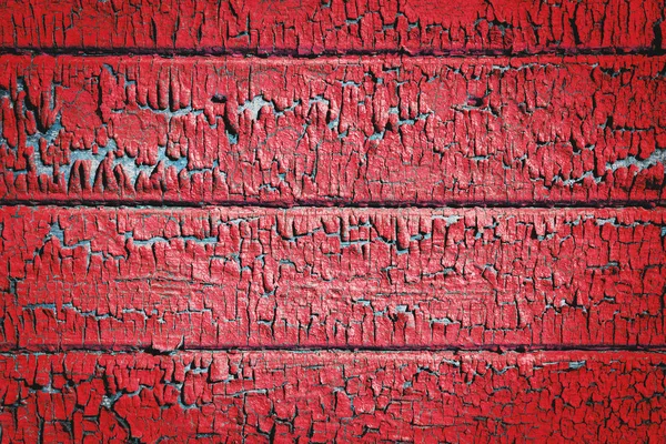 Old Wooden Texture Peeling Paint Coral Color — Stock Photo, Image